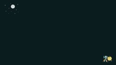 Night sun moon rainbows shift minimalistic Simple Background