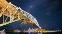 Night Sydney Bridges