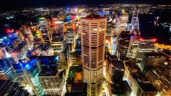 Night Sydney buildings cityscapes