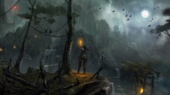Night tomb raider concept art