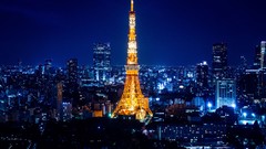 Night tower Tokyo
