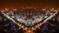 Night town cities city night