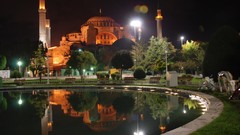 Night Turkey Istanbul Hagia Sophia