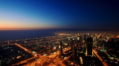 Night urban cities cityscapes skyscapes skylines