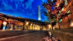 Night USA buildings cities street lights