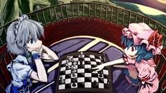 Night vampire anime girls remilia scarlet touhou izayoi sakuya