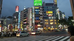 Night view Japan cities cityscapes Shibuya