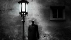 Night wall dark Men light bulbs