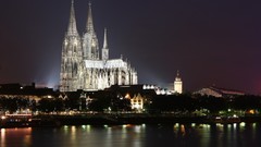 Night water buildings cities