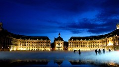 Night water buildings cities