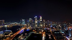 Night water Singapore cities streets skies cityscapes