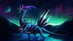 Night water Stars moon Pokemon Dialga