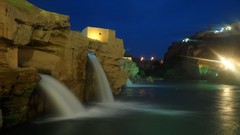 Night waterfalls iran