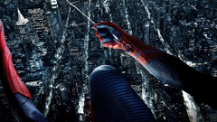 Night web Spider-Man marvel superheroes cityscapes swings The 
