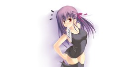 Night white pink hair anime girls fate stay night matou sakura 