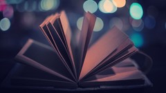 Night wind lights Books bokeh pages