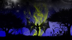 Night woman abstract devil