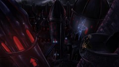 Night woman Rogue cityscapes fantasy art