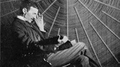 Nikola Tesla monochrome