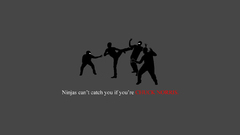 Ninjas cant catch you