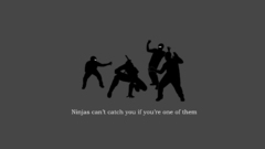 Ninjas cant catch you