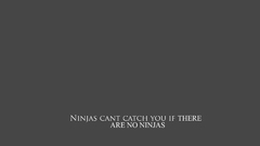 Ninjas cant catch you