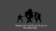 Ninjas cant catch you