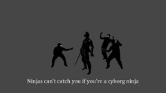 Ninjas cant catch you