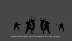 Ninjas cant catch you