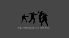 Ninjas cant catch you