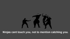 Ninjas ninjas cant catch