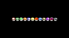 Nintendo Mario black background
