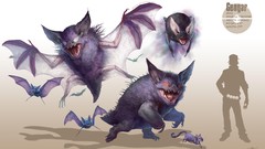 Nintendo Pokemon artwork digital art gastly golbat haunter 