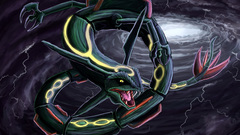 Nintendo Pokemon artwork Rayquaza
