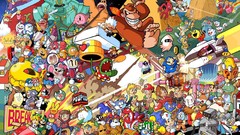 Nintendo princess peach Luigi pac-man donkey kong kirby Sega 