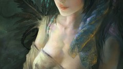 Nipples artwork fantasy art see-through