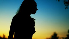 Nipples boobs woman sunset