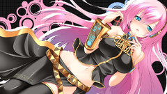 Nipples vocaloid blue eyes