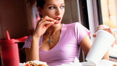 Nipples woman cross ketchup