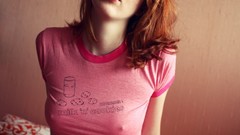 Nipples woman pink redheads