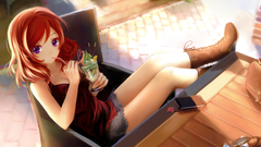 Nishikino Maki Anime anime girls Women soft shading Love Live!