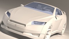Nissan 3d concept art skylines