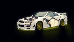 Nissan bleach skyline kurotsuchi nemu Nissan Skyline R34 GT-R