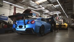 nissan gt-r Car blue cars Nissan vehicle