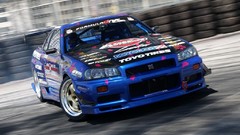 Nissan Nissan Skyline R34 GT-R drifting cars