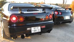 Nissan Rearview Nissan GT-R R35 rear view cars Nissan Skyline 
