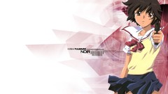 Noir anime girls school uniforms short hair