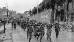 Normandy France Nazi grayscale