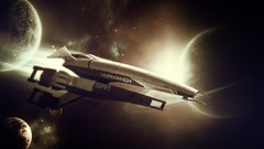 Normandy mass effect outer space digital art