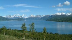 Northern Norway blue skyline